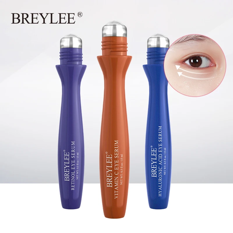 

BREYLEE Retinol Vitamin C Hyaluronic Acid Eye Serum Anti-wrinkle Anti-age Reduce Eye Bags Fine Lines Smooth Eye Skin Care 15ml