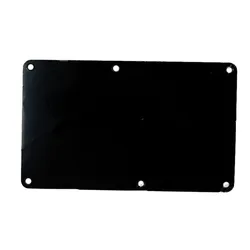 A Black Plastic 6 Screw Hole Closed Style Electric Guitar Cavity Cover Spring Cover Back Plate Wiring Cover Guitar Accessories