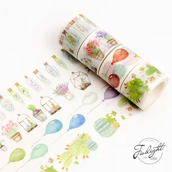 

10 pcs/lot DIY Japanese Paper Decorative Adhesive Tape Love Life Washi Tape/Masking Tape Stickers Size 8M