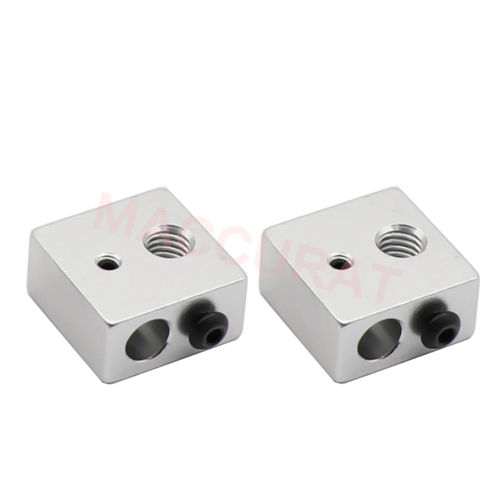 Reprap Makerbot MK7 MK8 Aluminium Heater Block for Print Head Hot End Heating Block 20*20*10 20x20x10 Mm for 3D Printer 3d printer hotend,3d printer parts