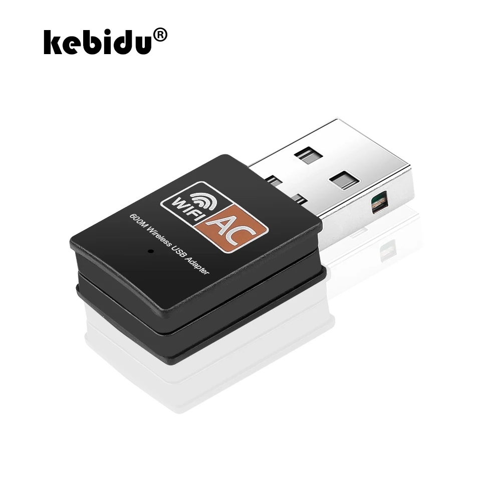 Новинка Двухдиапазонная сетевая карта kebidu 600 Мбит/с 2 4 + 5 8 ГГц Беспроводная USB WiFi