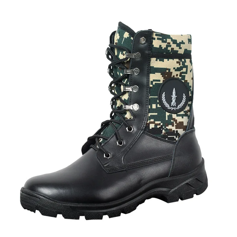 

New Rocket Genuine Leather Combat Boots Men's Winter Genuine Product Breathable Special Forces 07 Tactical Boots Second Artiller
