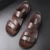 Yomior New Casual Fashion Men Shoes Slip-On Натуральная коровья кожа Мягкие нескользящие Пляжные летние сандалии Тапочки Квартиры Флип-Флоп