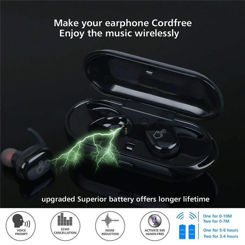 Новый Y30 TWS4 беспроводной Bluetooth 5 0 спортивный сенсорный наушник водонепроницаемые