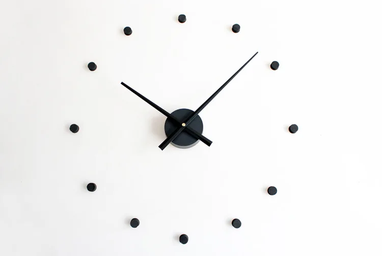 Скандинавские кухонные часы большие цифровые настенные часы 70-100 см стикер 3D DIY часы 12 точек дизайн часы Современный дизайн домашний декор