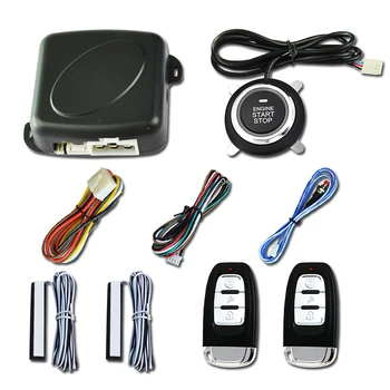 

Auto Car Alarm Car Keyless Entry Engine Start Alarm System Push Button Remote Starter Universal Smart Car Start Button System