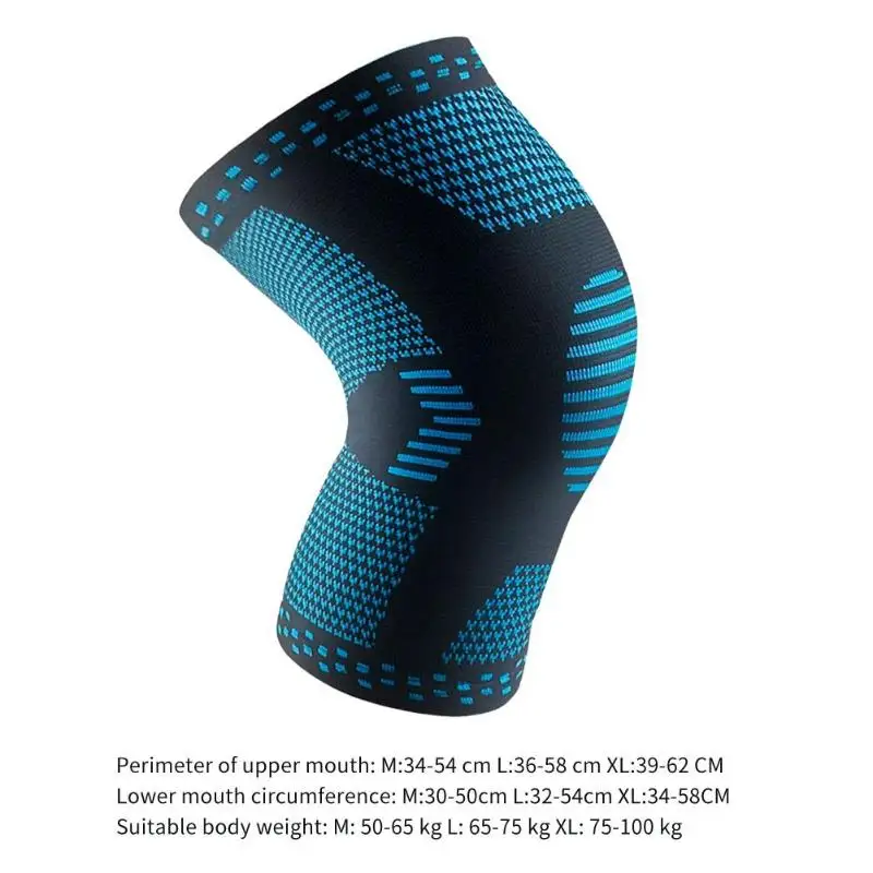 New Comfortable Elastic Knee Knitting Technology of Fine Polyester Fiber Leg Protector Hiking Basketball Knee Pad Sleeve Support