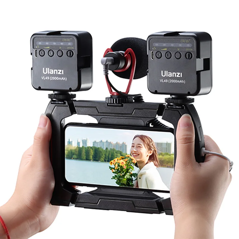 Ручной кронштейн для камеры Ulanzi U-Rig Lite мобильный телефон Vlog с 3 холодными