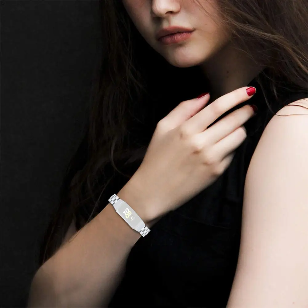 Ремешок для часов для samsung Galaxy Fit SM-R370, умный Браслет, металлический браслет из нержавеющей стали, ремешок для Galaxy Fit SM-R370, ремешок для часов