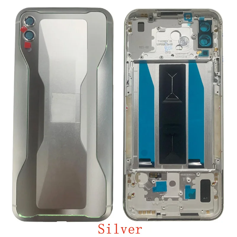 Battery Case Cover Rear Door Housing Back Case For Xiaomi Black Shark 2 Battery Cover Camera Frame Lens with Logo