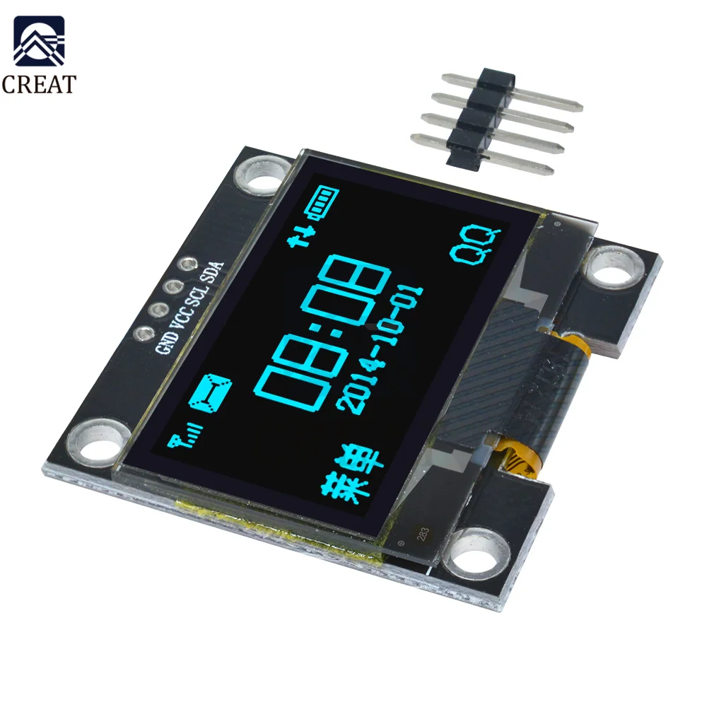 1.3 inch OLED LCD Display Module 128*64 4PIN IIC I2C Serial SSH1106 For Arduino LCD Screen Board White/Blue