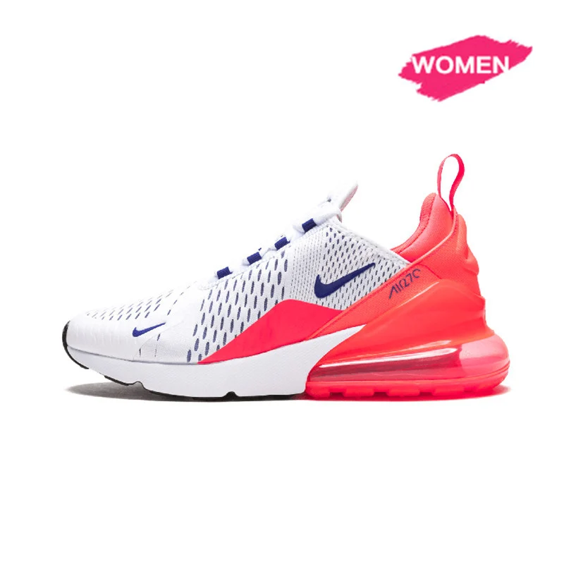 Аутентичные женские кроссовки для бега Nike Air Max 270, Классические дышащие удобные нескользящие уличные кроссовки высокого качества AH6789 - Цвет: AH6789-101