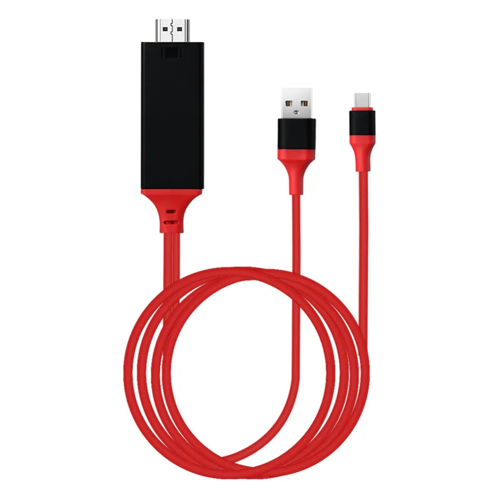 Кабель HDMI Type C USB к Thunderbolt 3 для Samsung Galaxy S9 S8 plus note8 Huawei Mate 10Pro P20|Кабели HDMI| |