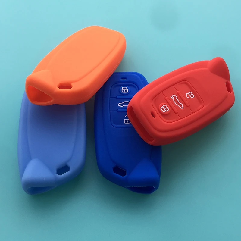 Alcantara Leather Key Fob Cover For Lamborghini - Aventador, Huracan, Gallardo, Diablo, Veneno & More, With Key Chain (Black)