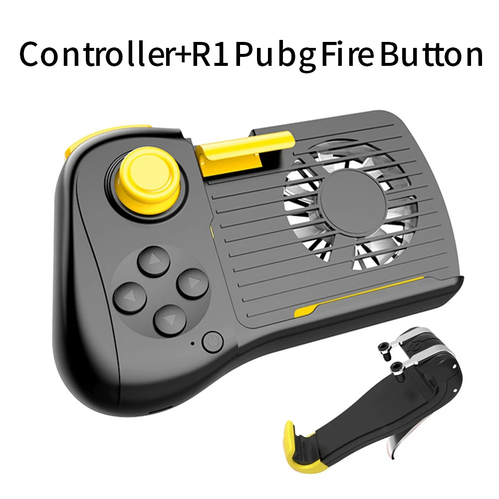 Беспроводной Bluetooth Джойстик для мобильных геймпадов PUBG триггер контроллер для IOS выдвижной игровой джойстик для iPhone игры - Цвет: Joystick Fire Button