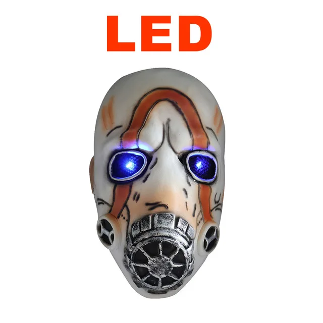 Игра Borderlands 3 Psycho»(«милый чудак» Косплэй маска ps4 маска латексная на все лицо глаза светодиодный свет для взрослых аксессуары для косплея
