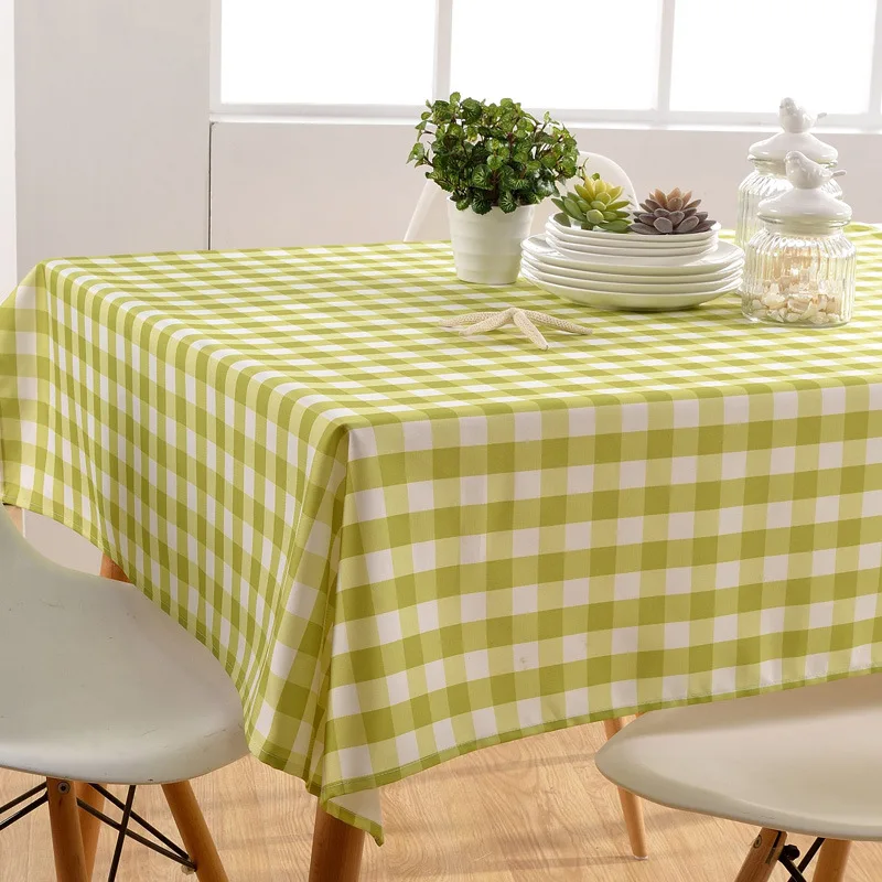 

Manufacturers Wholesale Northern European-Style INS Small Squares Hotel Tablecloth Waterproof Oil Resistant Dacron Dining Table