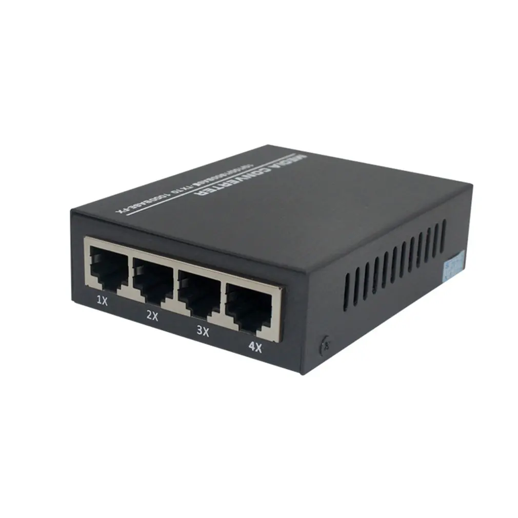 

HTB-GS14-B Gigabit Fiber Transceiver 1 Light 4 Electric Single Mode Single Fiber 4 Port Optical Switch