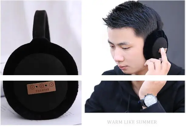 Explosion Fashion Lovely Wireless Bluetooth Headset Pure Cotton Headphones Music Warm Plush Earmuff Classic Trend Design