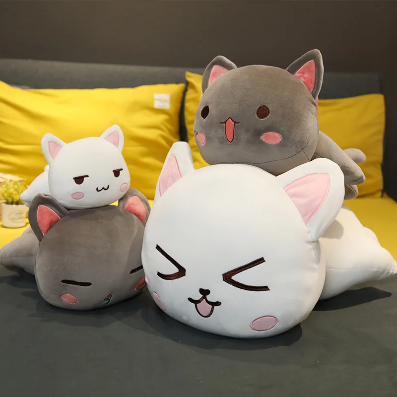 Популярная милая плюшевая игрушка лежащий Кот мягкая кукла-кошка подушка с