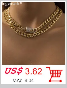 Exaggerated Cuban Chunky Thick Chain Necklace Women High Quality Big Iron Metal Silver Color Necklace Neck Jewelry Steampunk Men