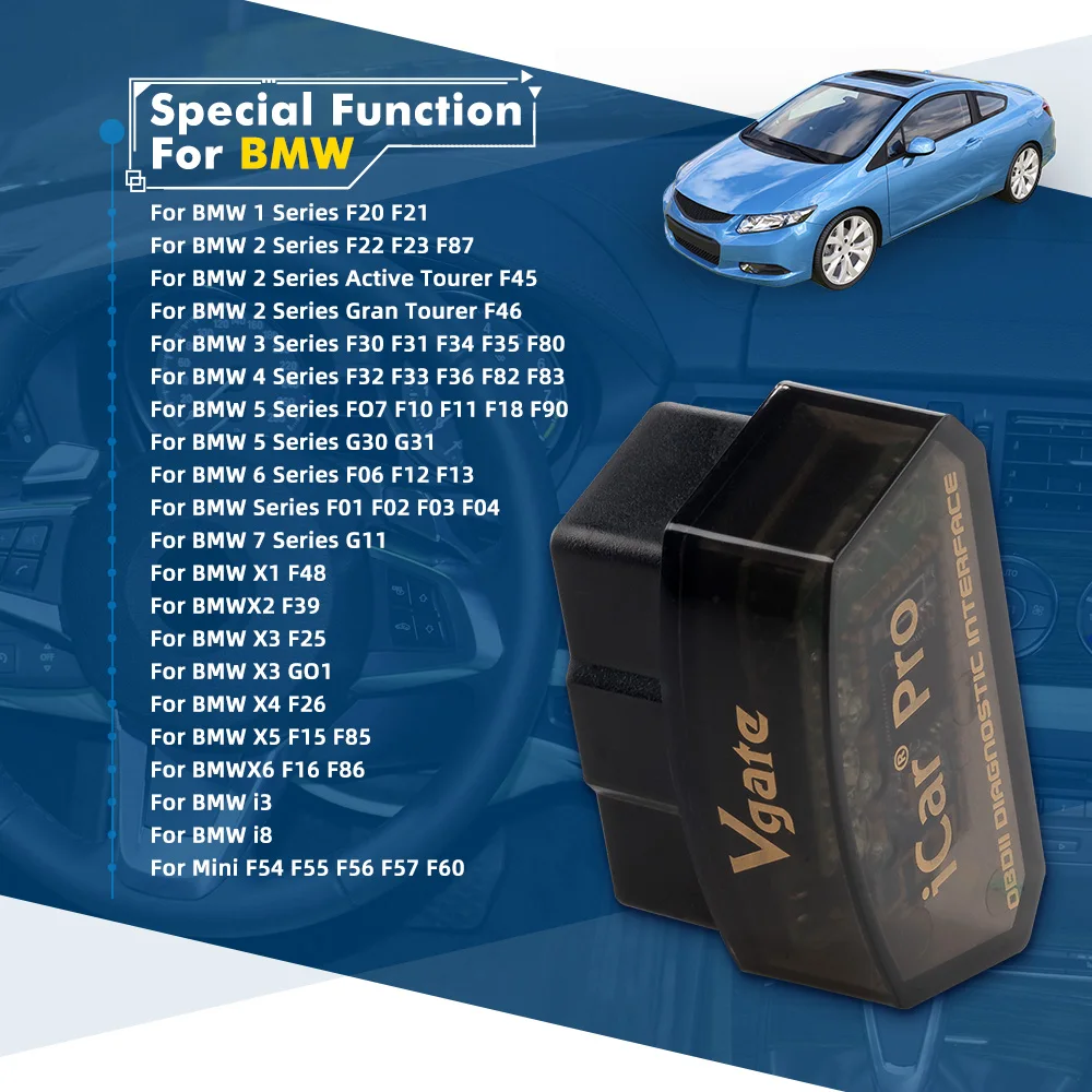 Vgate Vlinker MC V2.2 iCar Pro Bluetooth 4.0 WIFI OBD2 Scanner For Android IOS Auto Code Reader OBDII Tool PK V1.5 ELM327 4