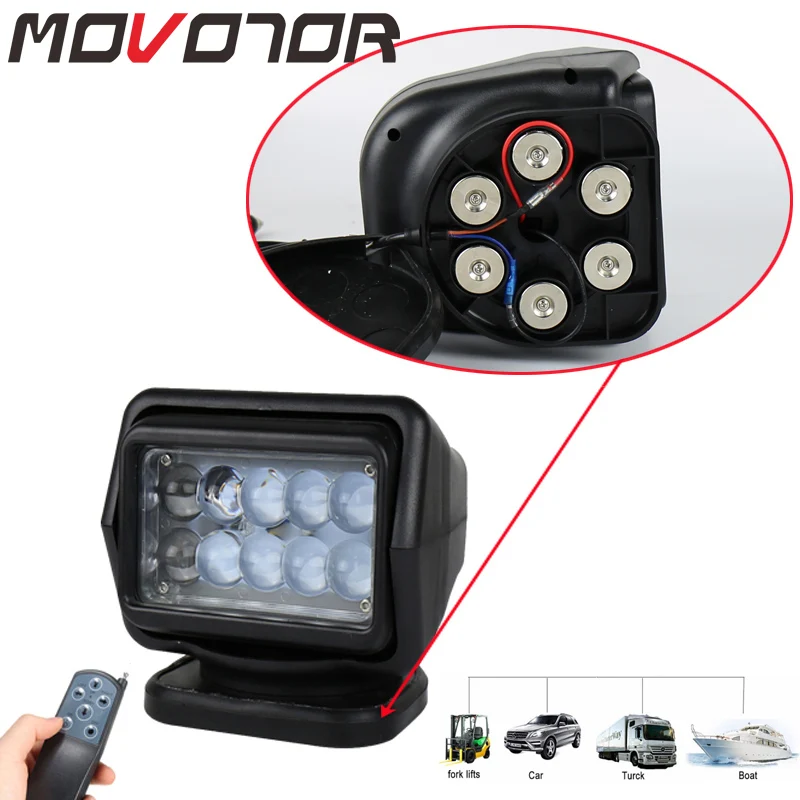 Сильный магнит лодка морской 12V Точечный светильник для внедорожных охотничьих ламп с дистанционным управлением