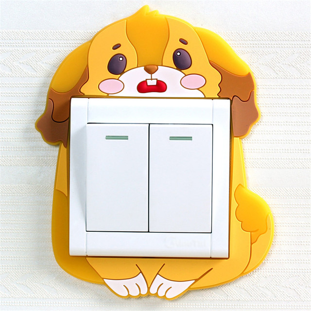Switch Sticker Glow in Dark Wall Sticker home decor Luminous Switch/Socket Silicone Protect Cover On-Off Decor Sticker