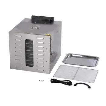 

10 Layer Commercial Professional Fruit Food Dryer Stainless Steel Food Fruit Vegetable Pet Meat Air Dryer Electric Dehydrator