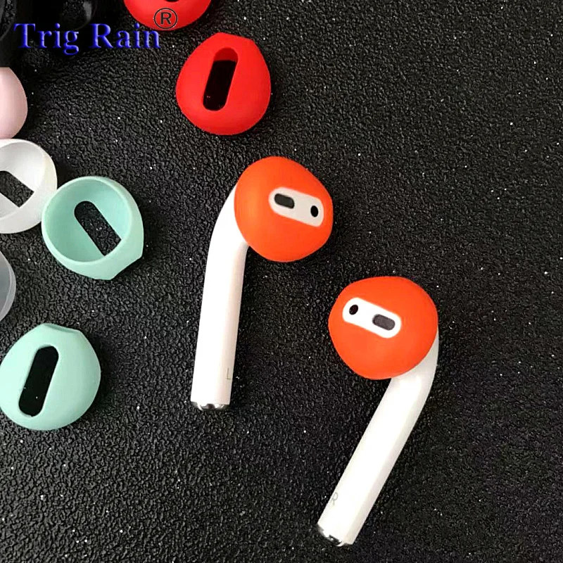2 шт/Пара амбушюры для Airpods беспроводные Bluetooth iphone 7 plus наушники силиконовые