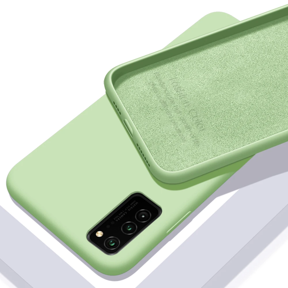 Liquid Silicone Soft Phone Case For Huawei Honor 20 Pro Nova 6E V30 10 Lite 6 Shockproof Back Cover Coque | Мобильные телефоны и