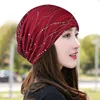 Women Summer Lace Rhinestone Breathable Sunscreen Sun Hat Female Fashion Spring Autumn Windproof Warm Black Cap Headscarf K39 ► Photo 3/6