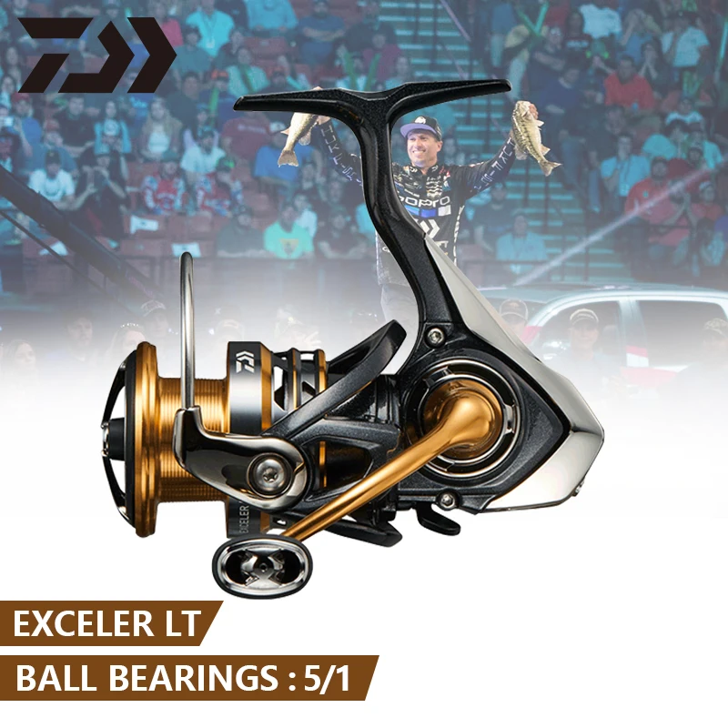 Спиннинговая катушка DAIWA EXCELER LT рыболовная без зазора передача 5 12 кг