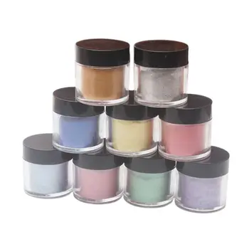 

9 Pcs/set Pearlescent Mica Pigment Pearl Powder UV Resin Crystal Epoxy Craft DIY Jewelry Making Slime Toning Color Highlight Gli