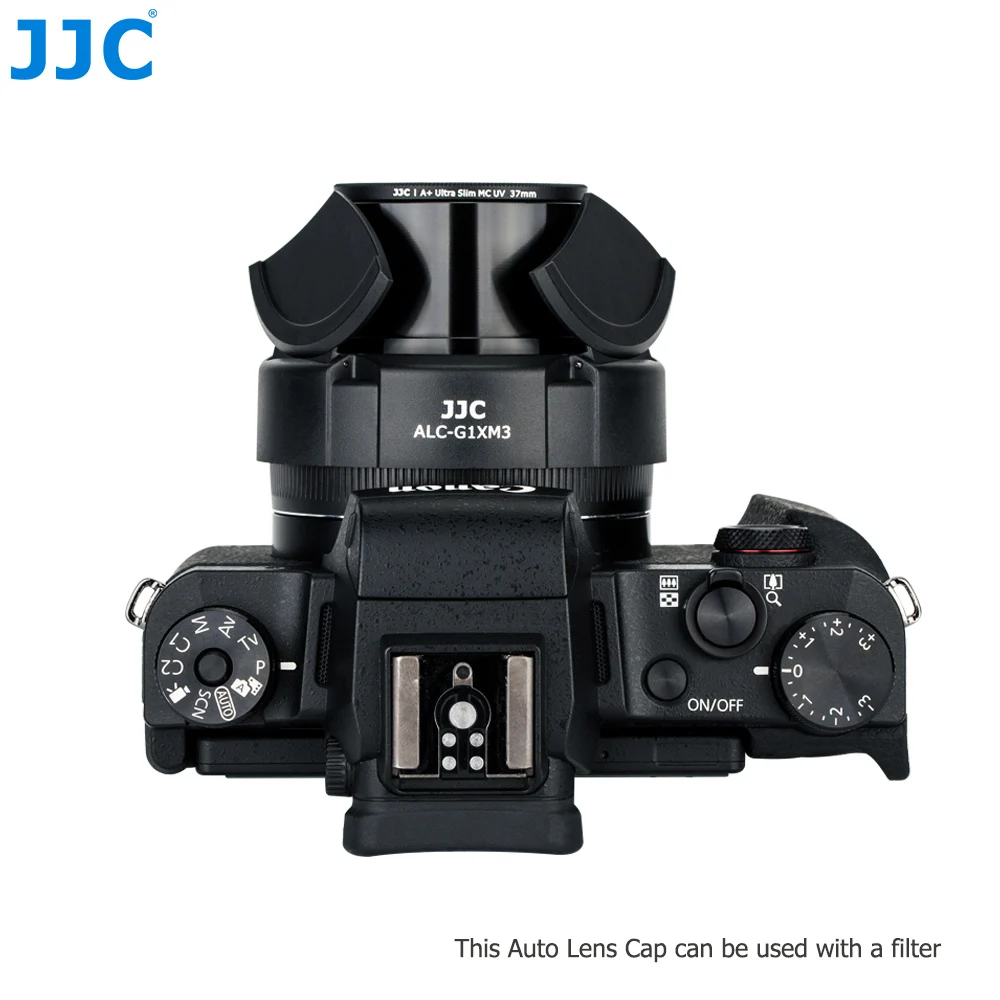 JJC Auto Objektivdeckel für Canon PowerShot G1X Mark III Kamera Tragbare Kamera Abdeckung G1X M3 G1XM3 Automatische Objektiv Schutz Objektive – Detail 5