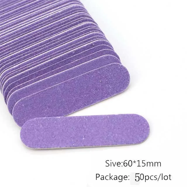Одноразовая пилочка для ногтей набор мини-буферы песочный Маникюр зернистость портативный педикюр Rasp аксессуары для ногтей инструменты для дизайна ногтей - Цвет: 18