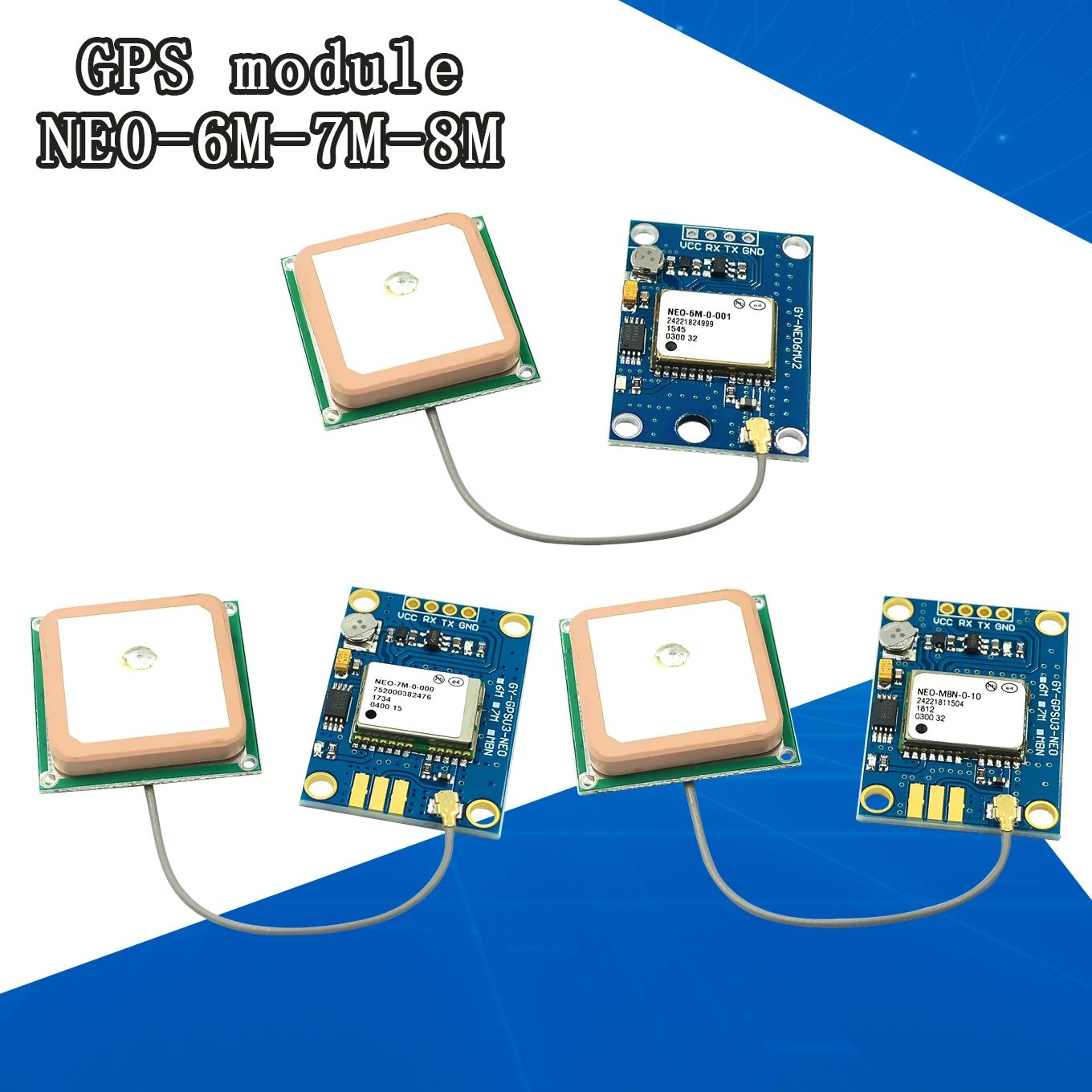 Modul GPS NEO-6M NEO-7M NEO-8M s keramickou anténou 3V-5V