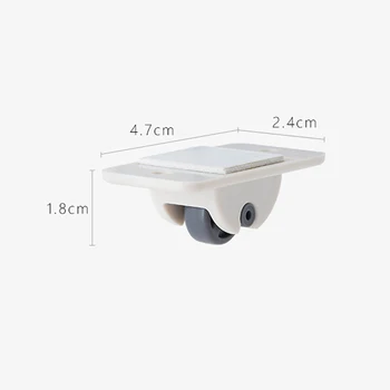 

Economical Fixed Rail Wheels Plastic One-way Small Wheels Pastetable Directional Hardware Accessories Garbage Storage Box ds99