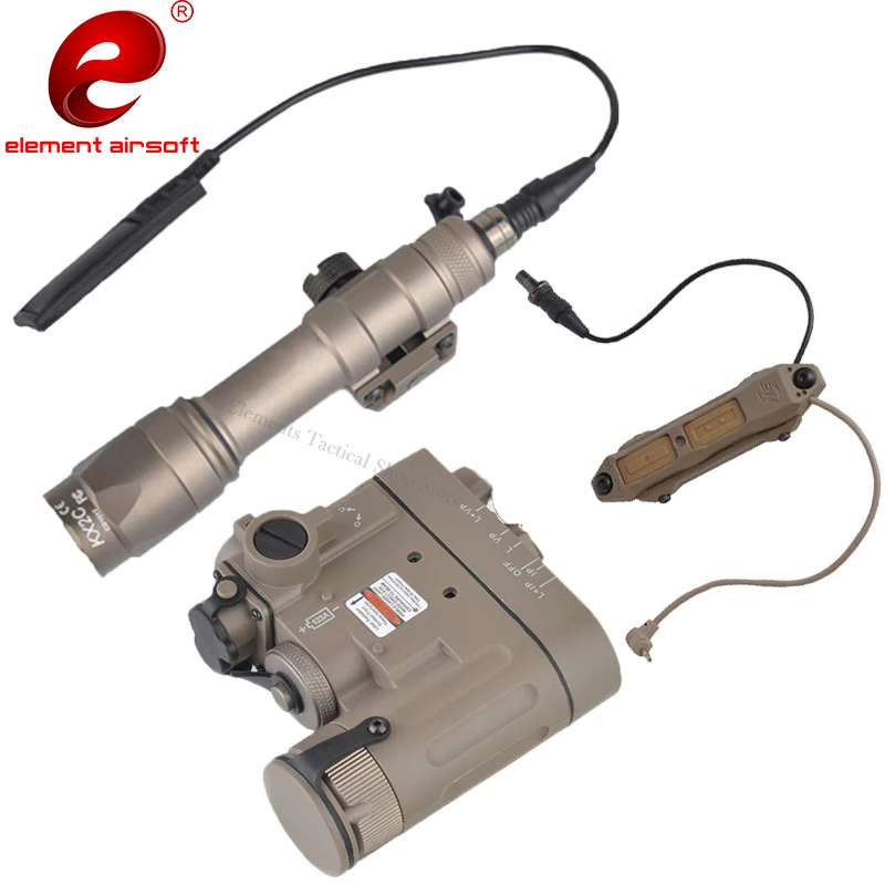 Коричневый Element Airsoft Tactcial Flash светильник Surefir M600 охотничий флэш-светильник DBAL-D2 красный лазерный ИК лазерный страйкбол оружие пистолет светильник Surefir - Цвет: Коричневый