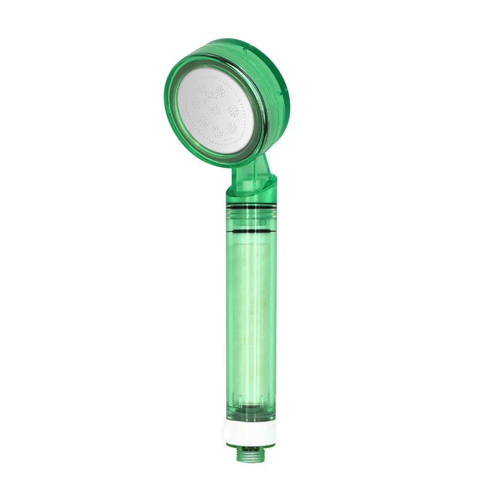 

Showerhead Hand Hold With Double Filter For Skin-Care Washing Hair Cleaner Water Of PP Cotton And Various Filter Stone Barthroom