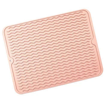 

HOT SALE Silicone Dish Drying Mat Non-Slip Placemat Tableware Silicone Drain Pad Insulation Pot Mat Tableware
