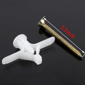 

10/50pcs Plastic expansion bolt with Screw drywall Gypsum Board expansion nails pipe DIY Wall Curtain Fastener pins Accessories