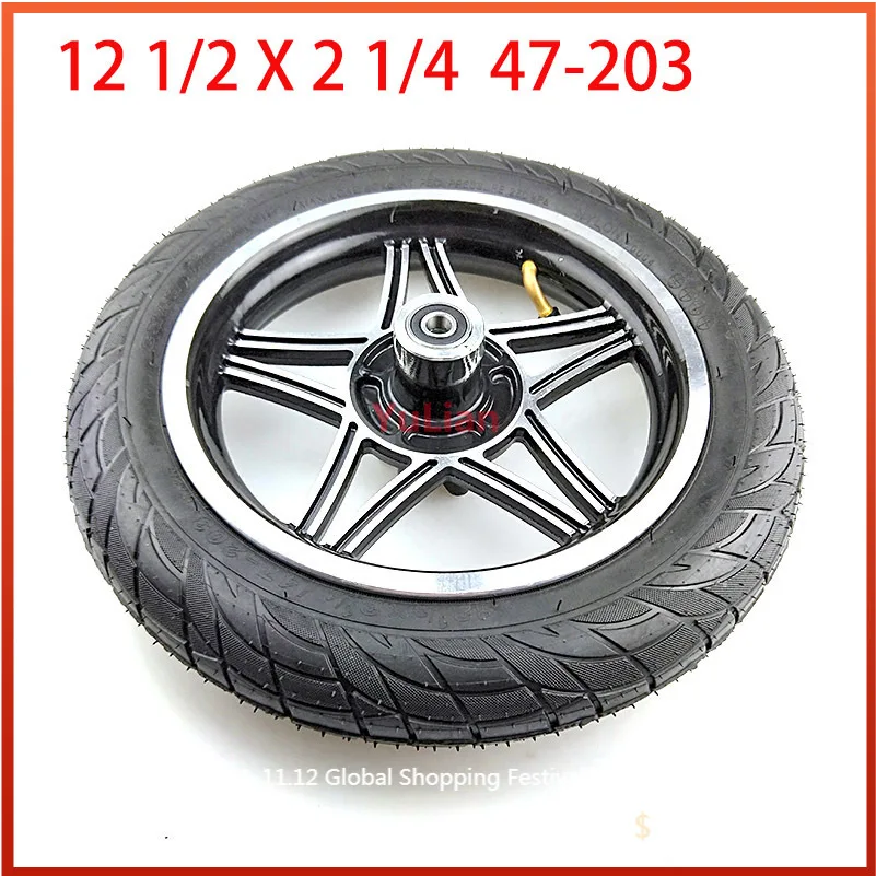12 1/2X2 1/4 47-203 tire12.5 дюймовые колеса с внутренней трубкой и литыми дисками подходят