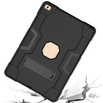 

Protective Case Silicone + PC Armor Shockproof Sleeve Case, Bracket Heavy Duty Hard Body Cover For Ipad Pro10.2 Inches