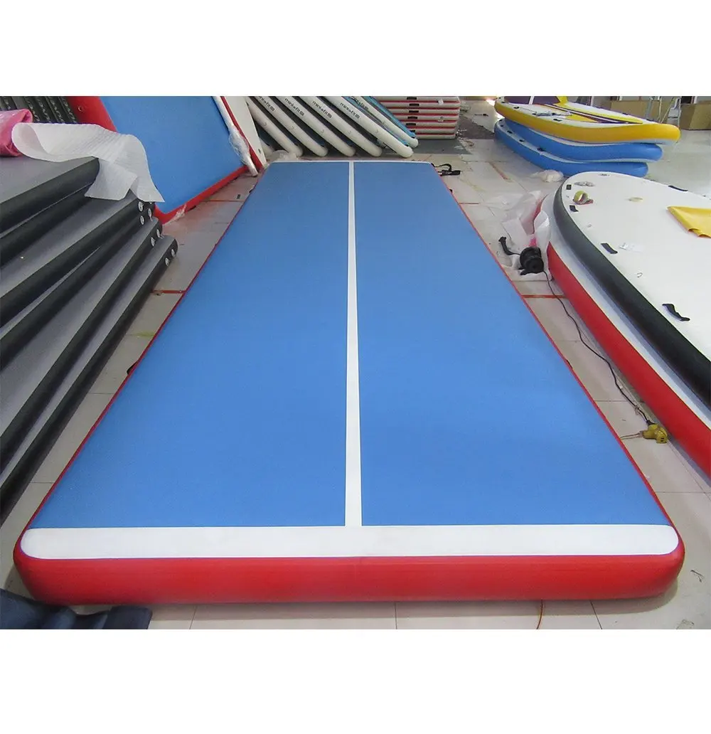 4x2m 5x2m 6x2m Inflatable Air Tumbling Mat Gymnastics Tumble Track 8inches Thickness Air Mats for Home Use/Training/Cheerleading