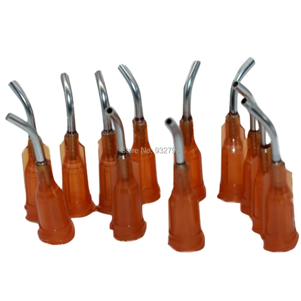 

100 Pieces 15G 45 Degree Dispensing Glue Liquid Sealant Adhesive Syringe Needle Tips 15 Gauge Dispensing Needle Tips