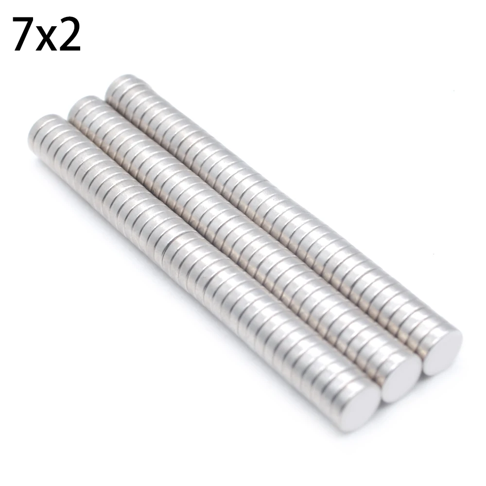 

Wholesale 1000pcs N35 7x2 Super Strong Round Disc De Imanes 7mm x 2mm Rare Earth Neodymium Magnet 7 * 2