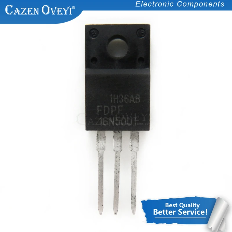 10pcs/lot FDPF16N50UT 16A500V 16N50 TO-220FF FQPF16N50 In Stock | Электронные компоненты и принадлежности