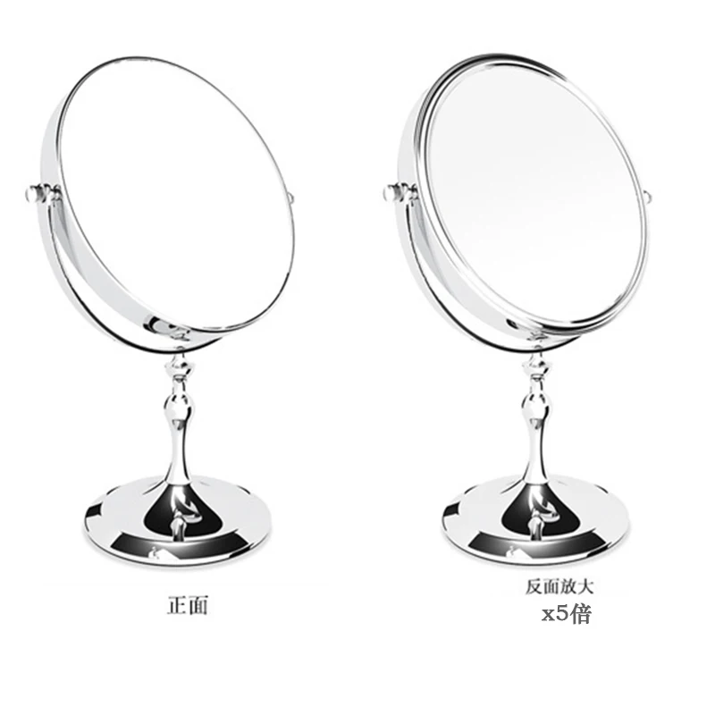 Espelho de Maquiagem Polegada Desktop Metal 3x 5x 7x 10x Ampliação Espelho Cosmético Frete Grátis 8 2-face 9 8 polegada desktop espelho de maquiagem 2-face