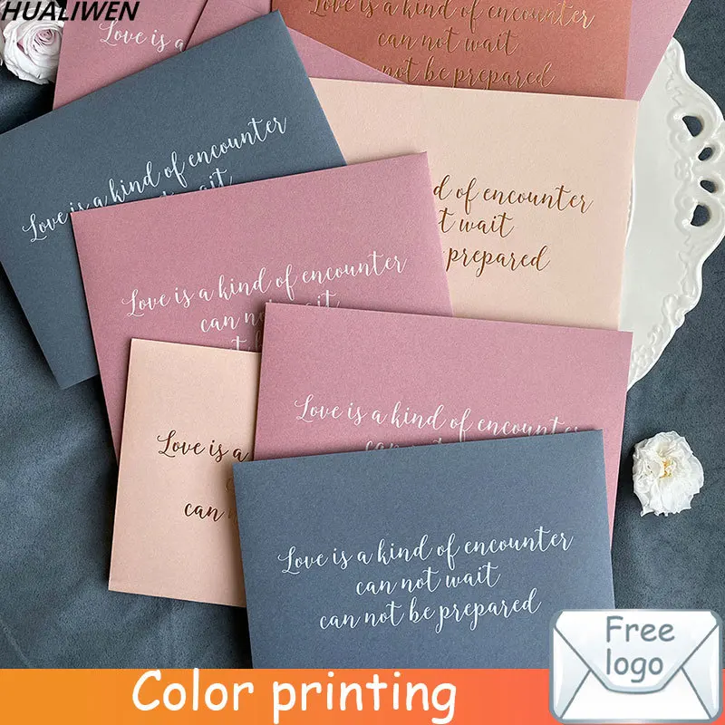 Luxury Bronzing White Envelope Pink Blue Orange Envelope Greeting Card Letter Paper Bag Wedding Invitation Envelope 13x18CM pink invitation envelope 17 5cm 8 5cm korean creative lace romantic love size floral paper stationery advertising planning